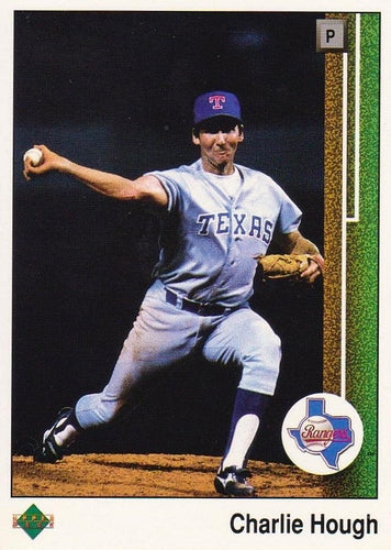 #437 Charlie Hough - Texas Rangers - 1989 Upper Deck Baseball