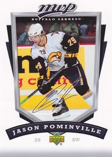 #37 Jason Pominville - Buffalo Sabres - 2006-07 Upper Deck MVP Hockey