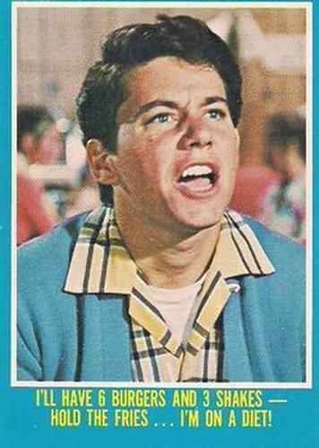 #37 I'll Have 6 Burgers and 3 Shakes - Hold the Fries...I'm on a Diet! - 1976 O-Pee-Chee Happy Days