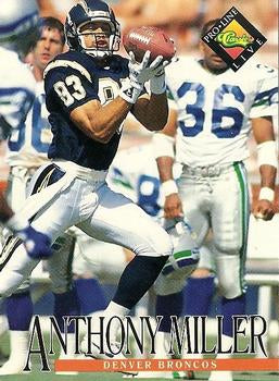 #37 Anthony Miller - Denver Broncos - 1994 Pro Line Live Football