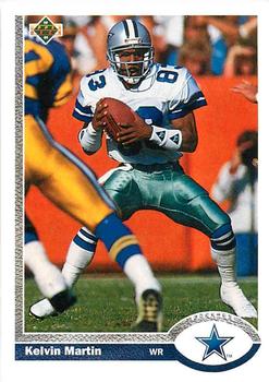 #37 Kelvin Martin - Dallas Cowboys - 1991 Upper Deck Football