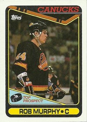 #37 Rob Murphy - Vancouver Canucks - 1990-91 Topps Hockey
