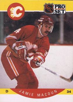 #37 Jamie Macoun - Calgary Flames - 1990-91 Pro Set Hockey