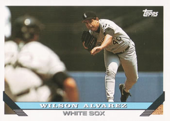 #737 Wilson Alvarez - Chicago White Sox - 1993 Topps Baseball