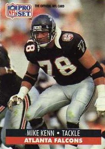 #437 Mike Kenn - Atlanta Falcons - 1991 Pro Set Football