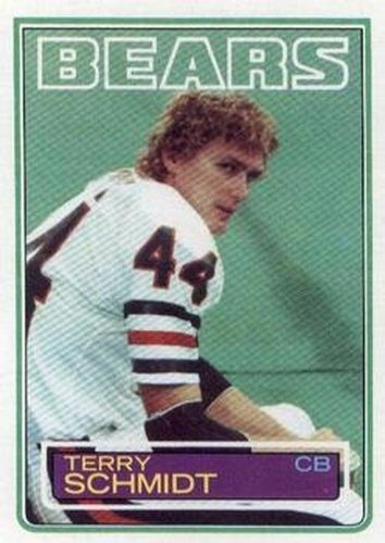 #37 Terry Schmidt - Chicago Bears - 1983 Topps Football