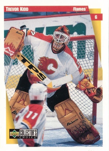 #37 Trevor Kidd - Calgary Flames - 1997-98 Collector's Choice Hockey
