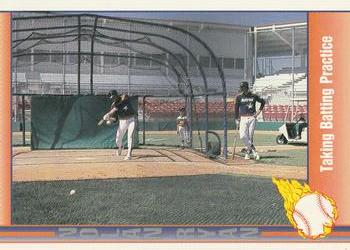 #37 Taking Batting Practice - Houston Astros - 1991 Pacific Nolan Ryan Texas Express I Baseball