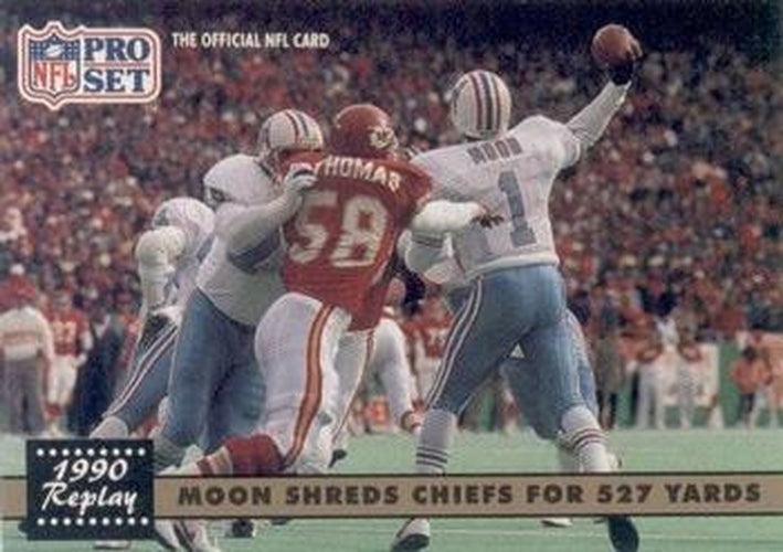 #337 Warren Moon - Houston Oilers - 1991 Pro Set Football