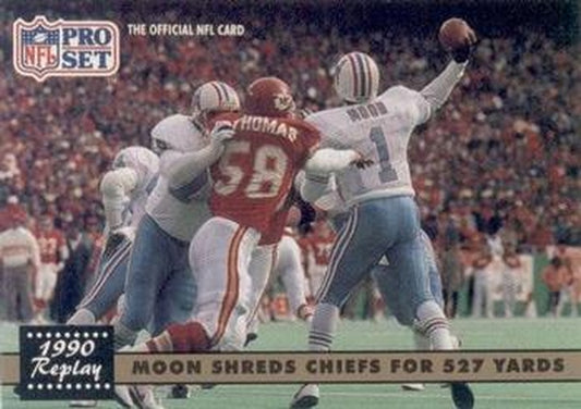 #337 Warren Moon - Houston Oilers - 1991 Pro Set Football