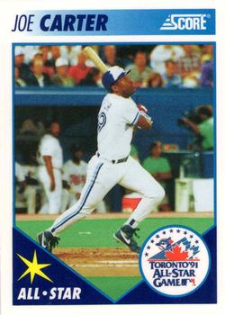 #37 Joe Carter - Toronto Blue Jays - 1991 Score Toronto Blue Jays Baseball