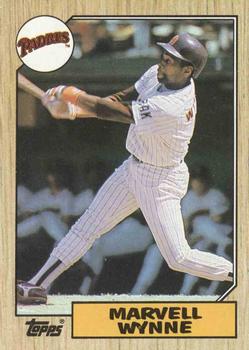 #37 Marvell Wynne - San Diego Padres - 1987 Topps Baseball