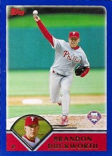 #37 Brandon Duckworth - Philadelphia Phillies - 2003 Topps Baseball