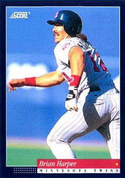 #37 Brian Harper - Minnesota Twins -1994 Score Baseball