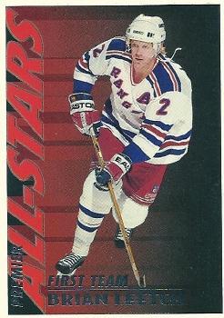 #37 Brian Leetch - New York Rangers - 1994-95 Topps Premier Hockey