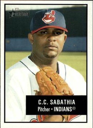#37 C.C. Sabathia - Cleveland Indians - 2003 Bowman Heritage Baseball