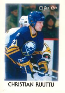 #37 Christian Ruuttu - Buffalo Sabres - 1987-88 O-Pee-Chee Minis Hockey