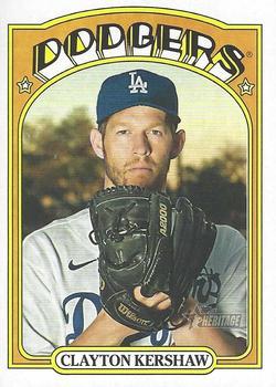 #37 Clayton Kershaw - Los Angeles Dodgers - 2021 Topps Heritage Baseball