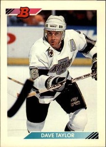 #37 Dave Taylor - Los Angeles Kings - 1992-93 Bowman Hockey