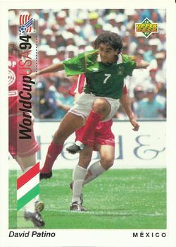 #37 David Patino - Mexico - 1993 Upper Deck World Cup Preview English/Spanish Soccer