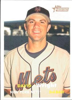 #37 David Wright - New York Mets - 2006 Topps Heritage Baseball