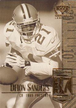 #37 Deion Sanders - Dallas Cowboys - 1999 Upper Deck Century Legends Football