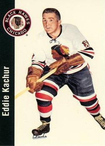 #37 Eddie Kachur - Chicago Blackhawks - 1994 Parkhurst Missing Link 1956-57 Hockey