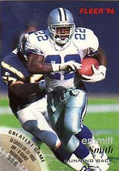 #37 Emmitt Smith - Dallas Cowboys - 1996 Fleer Football