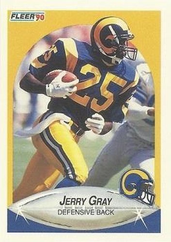 #37 Jerry Gray - Los Angeles Rams - 1990 Fleer Football