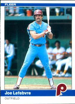 #37 Joe Lefebvre - Philadelphia Phillies - 1984 Fleer Baseball