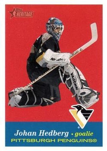 #37 Johan Hedberg - Pittsburgh Penguins - 2001-02 Topps Heritage Hockey