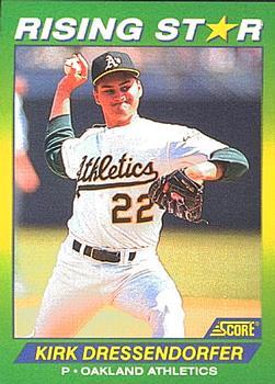 #37 Kirk Dressendorfer - Oakland Athletics - 1992 Score 100 Rising Stars Baseball