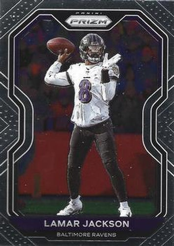 #37 Lamar Jackson - Baltimore Ravens - 2020 Panini Prizm Football