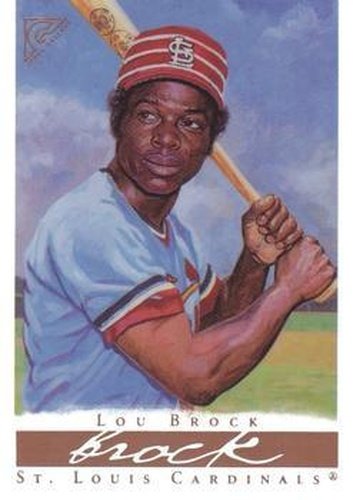 #37 Lou Brock - St. Louis Cardinals - 2003 Topps Gallery Hall of Fame - Artist's Proofs Baseball