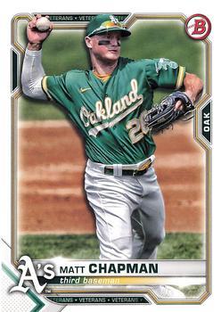 #37 Matt Chapman - Oakland Athletics - 2021 Bowman Baseball