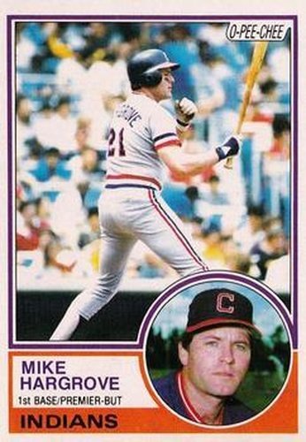 #37 Mike Hargrove - Cleveland Indians - 1983 O-Pee-Chee Baseball