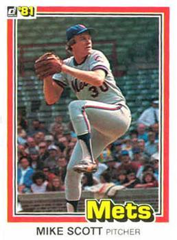 #37 Mike Scott - New York Mets - 1981 Donruss Baseball