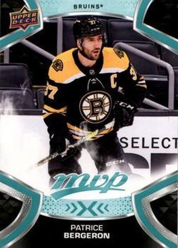 #37 Patrice Bergeron - Boston Bruins - 2021-22 Upper Deck MVP Hockey