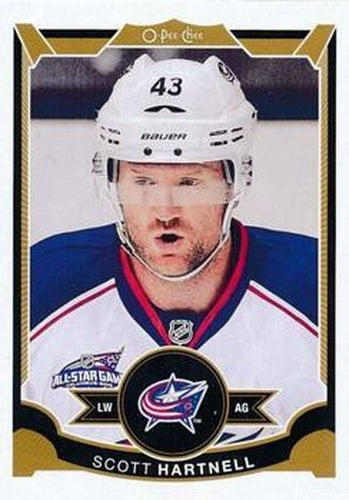 #37 Scott Hartnell - Columbus Blue Jackets - 2015-16 O-Pee-Chee Hockey