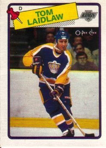 #37 Tom Laidlaw - Los Angeles Kings - 1988-89 O-Pee-Chee Hockey
