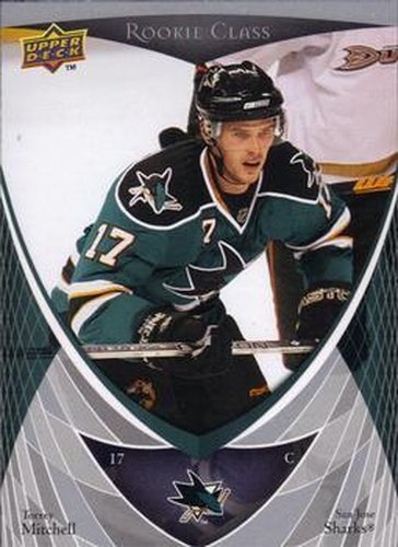 #37 Torrey Mitchell - San Jose Sharks - 2007-08 Upper Deck Rookie Class Box Set Hockey