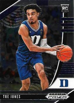 #37 Tre Jones - Duke Blue Devils - 2020 Panini Prizm Draft Picks Collegiate Basketball