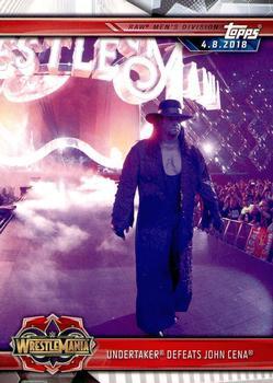 #37 Undertaker Defeats John Cena - 2019 Topps WWE Road to Wrestlemania Wrestling