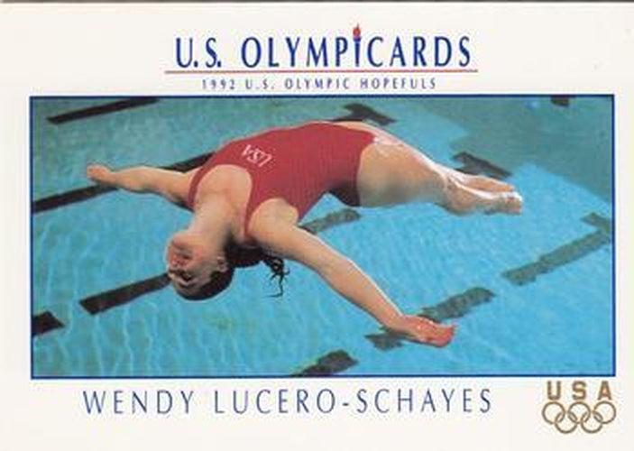 #37 Wendy Lucero-Schayes - USA - 1992 Impel U.S. Olympic Hopefuls