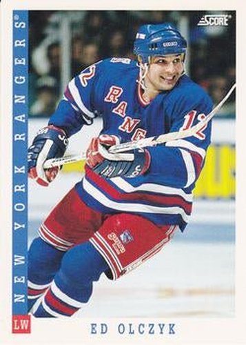 #37 Ed Olczyk - New York Rangers - 1993-94 Score Canadian Hockey