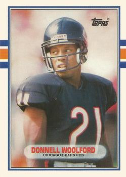 #37T Donnell Woolford - Chicago Bears - 1989 Topps Traded Football