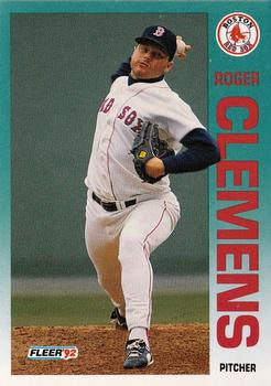 #37 Roger Clemens - Boston Red Sox - 1992 Fleer Baseball