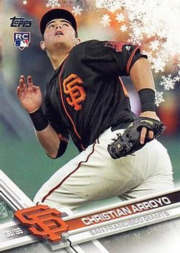 #HMW37 Christian Arroyo - San Francisco Giants - 2017 Topps Holiday Baseball