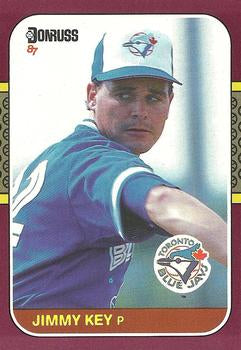 #37 Jimmy Key - Toronto Blue Jays - 1987 Donruss Opening Day Baseball