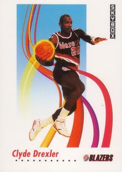 #237 Clyde Drexler - Portland Trail Blazers - 1991-92 SkyBox Basketball